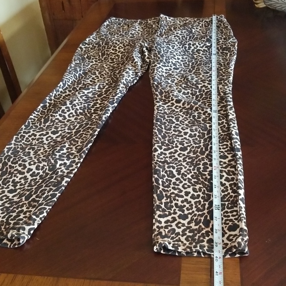 INC Leopard Print Pants - Size 8 - Picture 8 of 9